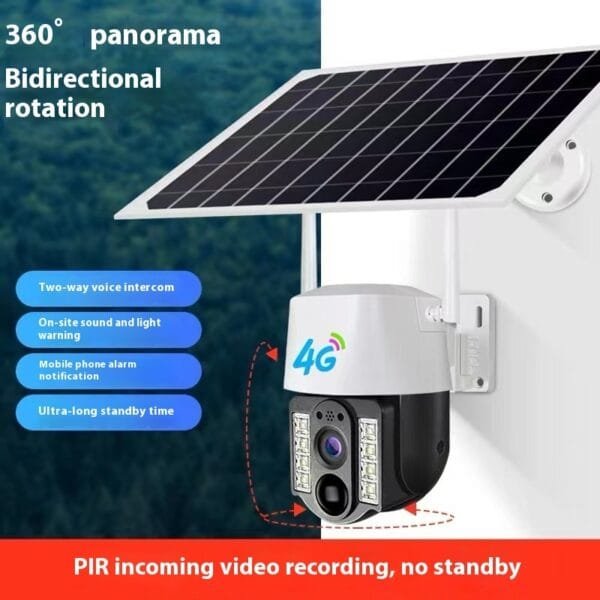 Solar Surveillance Camera Outdoor Gimbal Network - Image 2